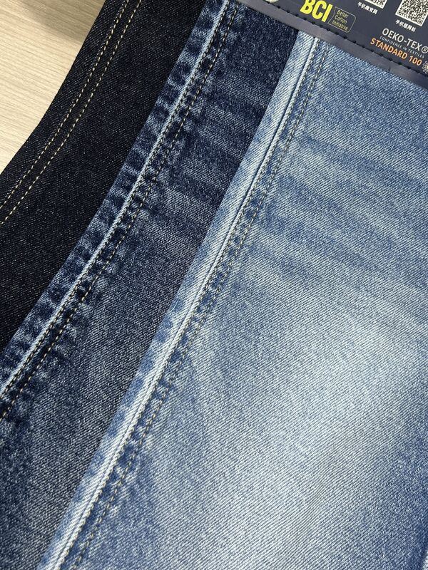 12.1oz Micro Stretch Denim Fabric High Cotton Denim 62-63