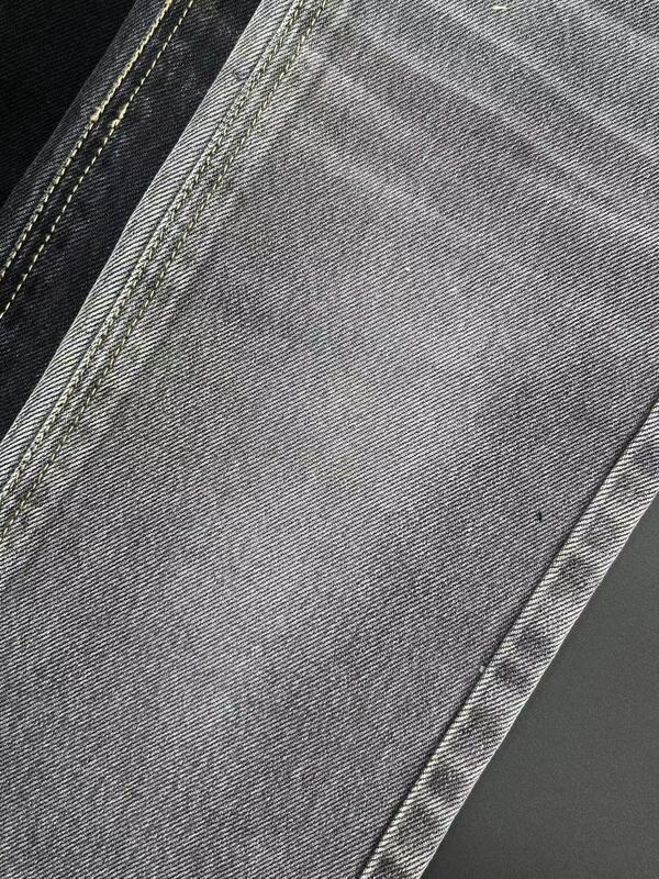 12.6/12.8oz Black 100% Cotton Heavyweight Denim for Classic Jeans & Workwear Apparel