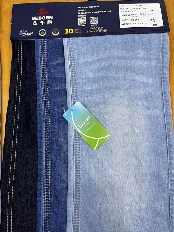 High Lyocell Lightweight Denim Fabric for Comfortable and Breathable Spring & Summer Collections
