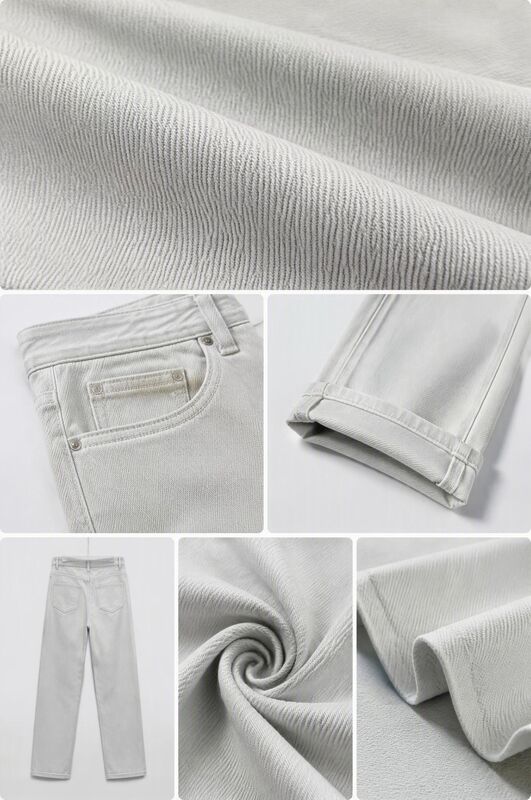 10oz White 4 Way Stretch Denim Fabric with Special Weave for Jeans and Jackets