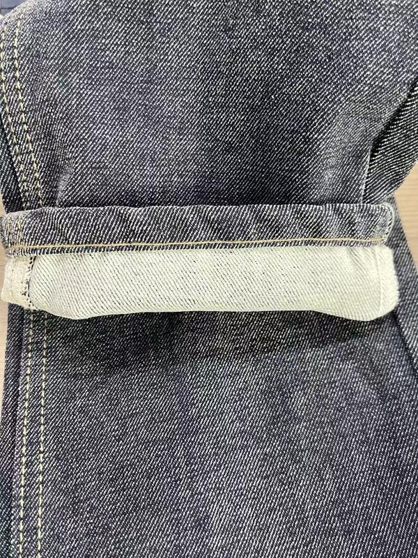 14oz Medium-heavy Weight Chenille Denim Fabric with BCI & OEKO-TEX Certification and Integrally Woven Snowflake Two-tone Plush Texture