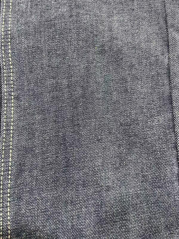 14oz Medium-heavy Weight Chenille Denim Fabric with BCI & OEKO-TEX Certification and Integrally Woven Snowflake Two-tone Plush Texture