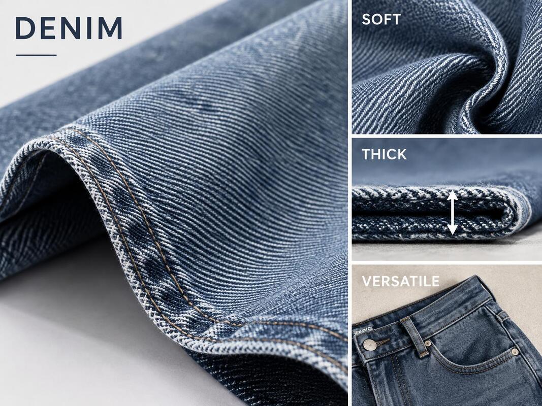 TL11463-3GA 11.8/12.1oz Clean All Cotton Denim | 7S×7S 3/1Z Twill