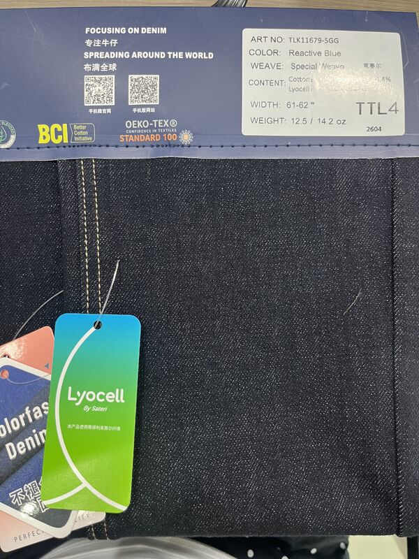 Clean Style 3/1Z 4-Way Stretch Denim Fabric | TLK11679-5GG Fade Resistant Normal Wash Only Denim With Lyocell & LYCRA