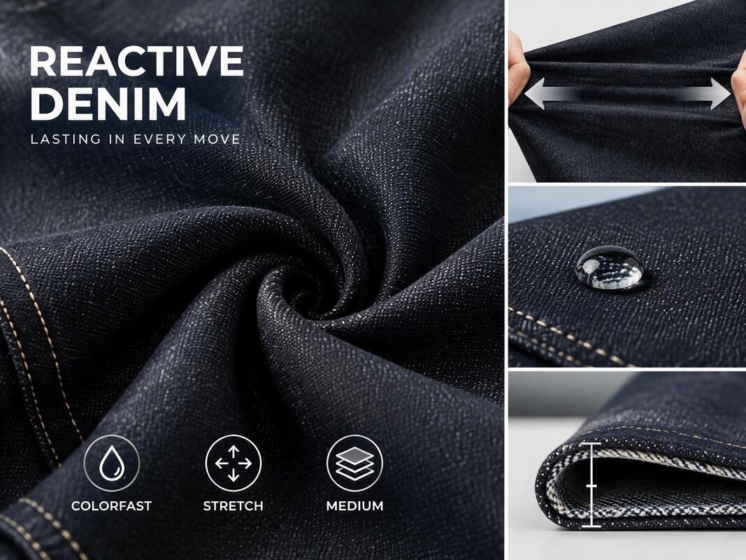 Clean Style 3/1Z 4-Way Stretch Denim Fabric | TLK11679-5GG Fade Resistant Normal Wash Only Denim With Lyocell & LYCRA