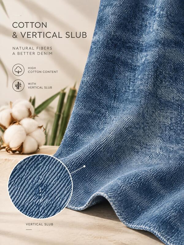 12.2oz High Cotton 3/1 Twill Stretch Denim Fabric in Dark Blue for Premium Apparel