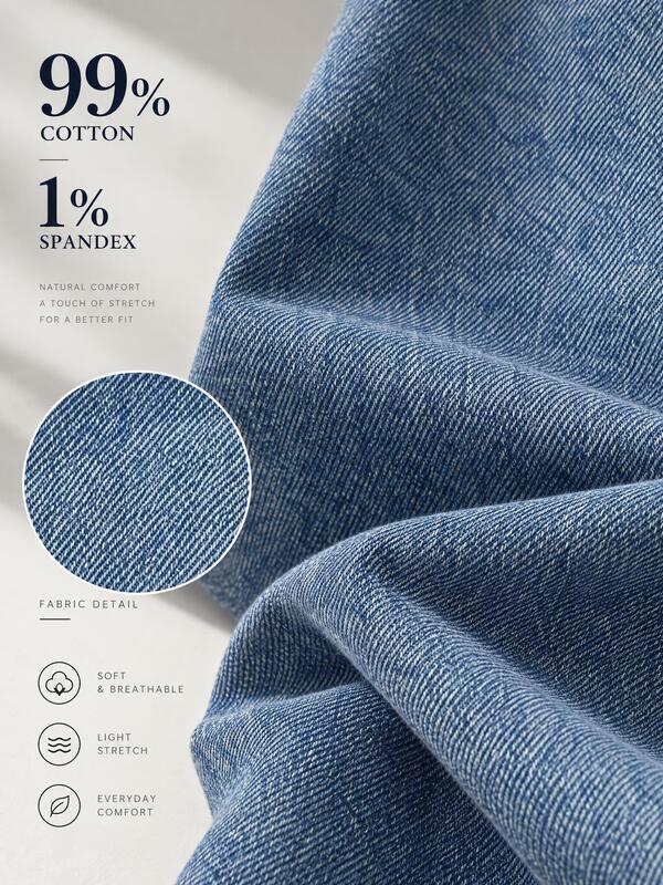 11.5oz High Cotton 3/1 Twill Stretch Denim Fabric in Dark Blue for Premium Apparel