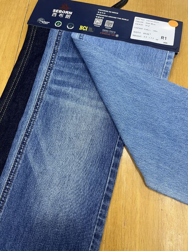 7.7oz Lightweight Dark Blue Denim Fabric | 12S×12S 3/1Z Twill Denim for Jacket & Shirt TL8210-18QTS
