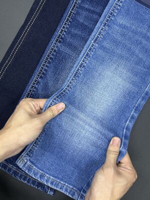 High Cotton Natural Denim Fabric Micro Stretch Breathable Denim 10,8oz Untuk Jeans